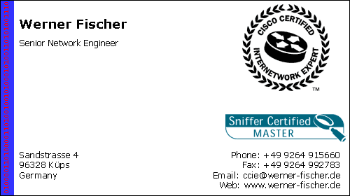 Werner Fischer - Network Engineer